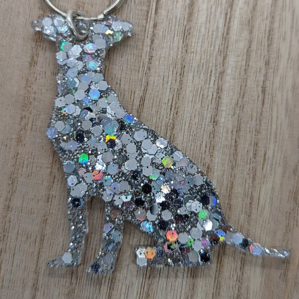 Pitbull Glitter Keychains
